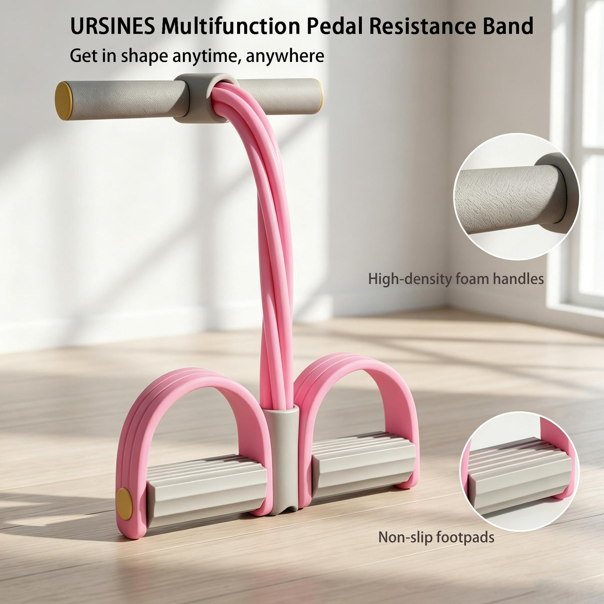 URSINES Multi-Functional Resistance Trainer for Home Fitness & Yoga