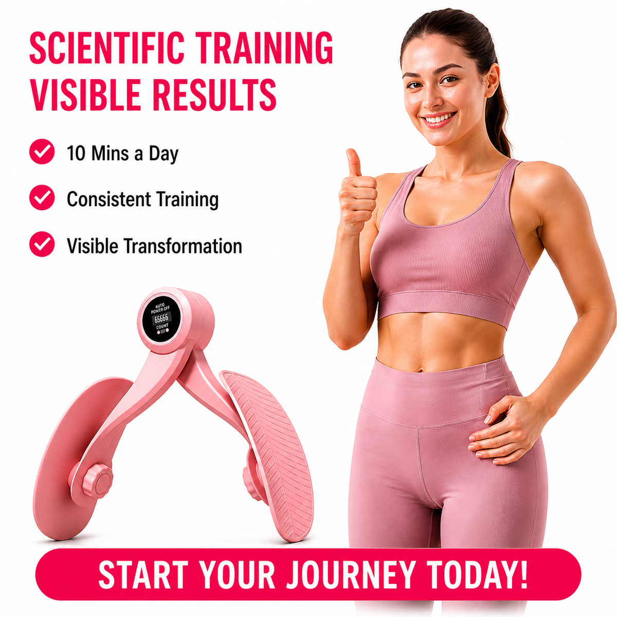 Ejercitador de Kegel portátil y equipo de fitness para hombres y mujeres